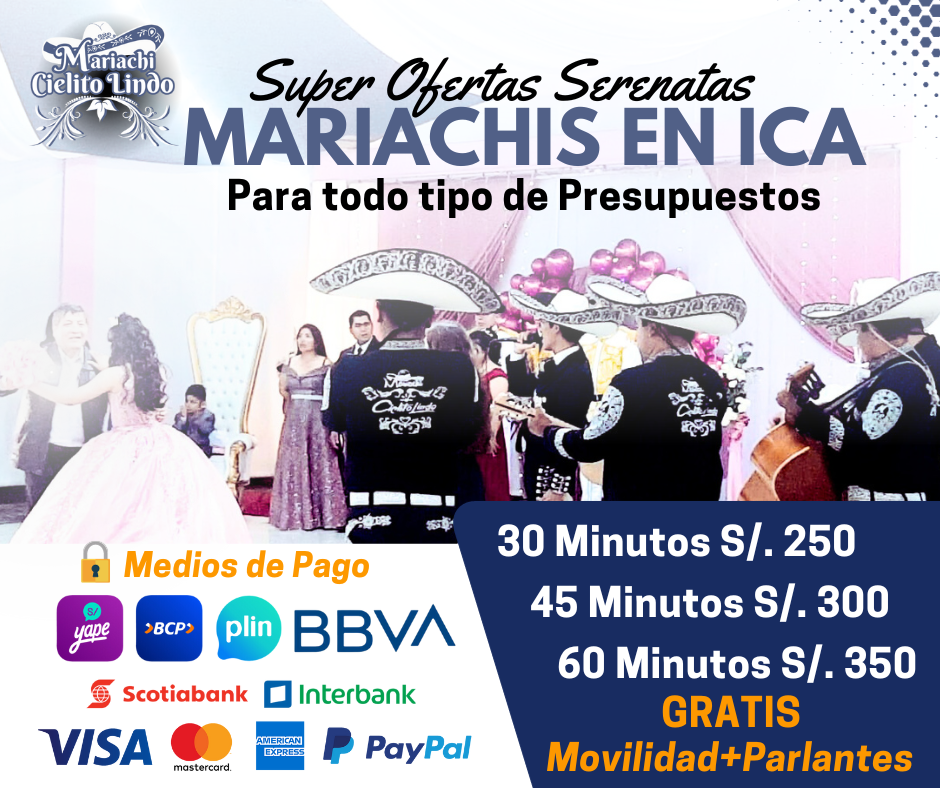 Precio de Mariachi de Mariachis en Ica